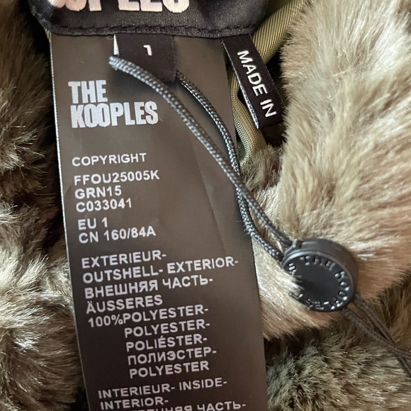 The KOOPLES- Brand new with tags reversible, faux fur coat - Picture 8 of 10